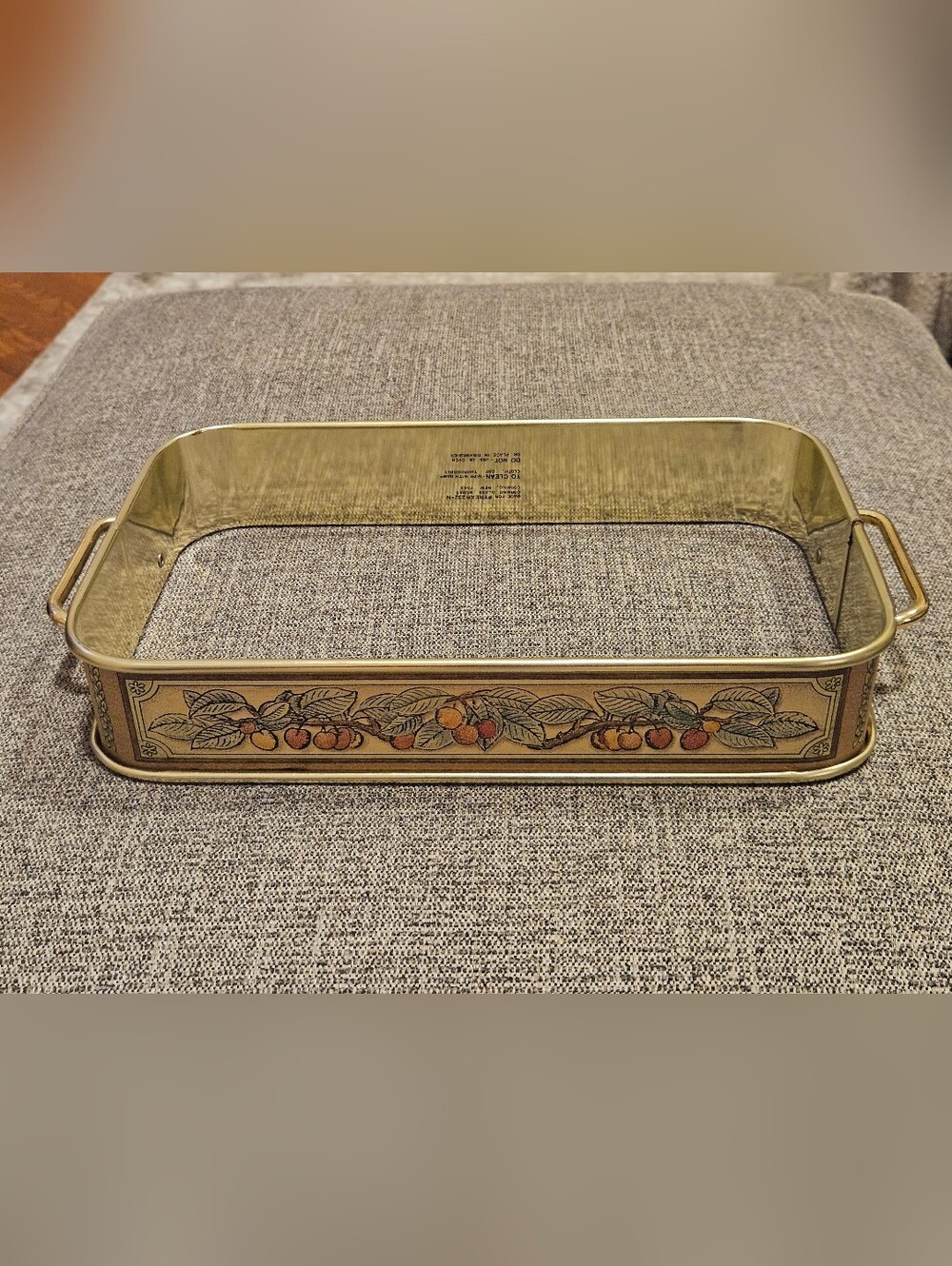 Vintage Pyrex Metal Carrier Caddy For Pyrex 232-N Spice Of Life Pattern